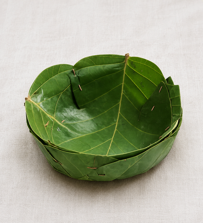 Raw Leaf Bowl Handmade